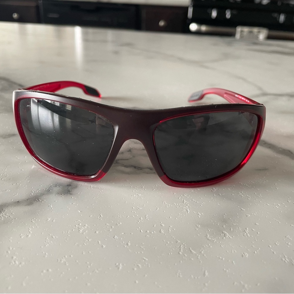 Prada Red and Black Sunglasses